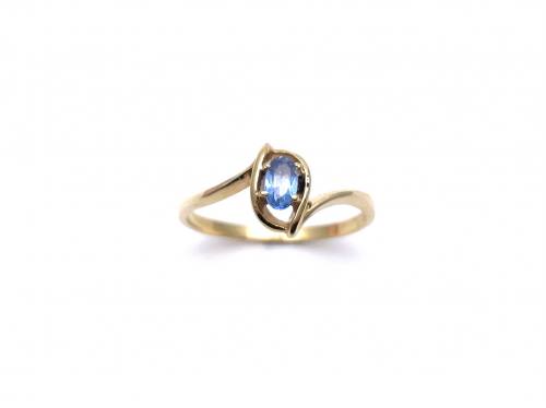 18ct Synthetic Spinel Solitaire Ring