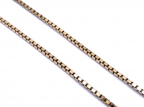 9ct Yellow Gold Box Chain 14 inches