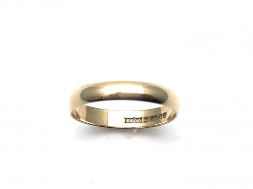 9ct Yellow Gold Wedding Ring 3mm