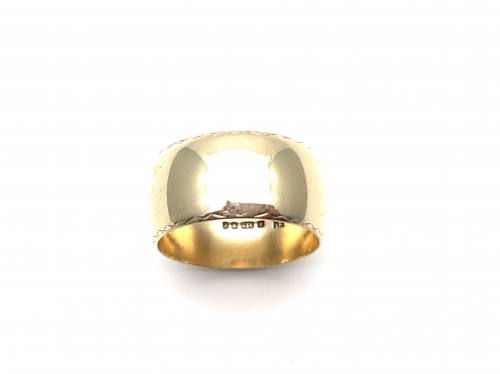 9ct Yellow Gold Wedding Ring 10mm