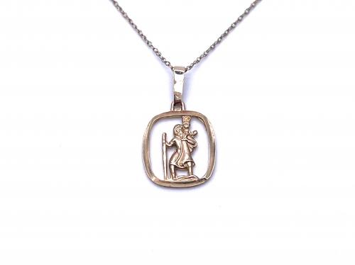 9ct St Christopher Pendant & Chain