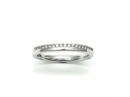 9ct White Gold Diamond Eternity/Wedding  Ring