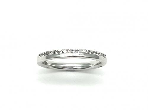 9ct White Gold Diamond Eternity/Wedding Ring