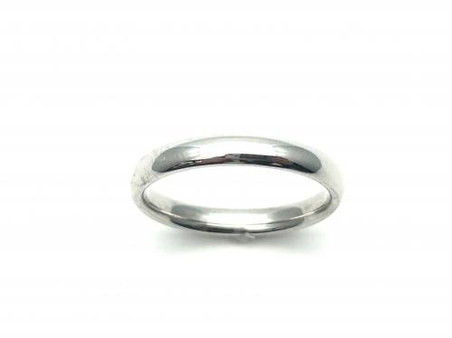 18ct White Gold Wedding Ring 3mm