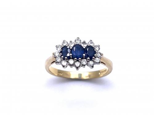 18ct Sapphire & Diamond Ring