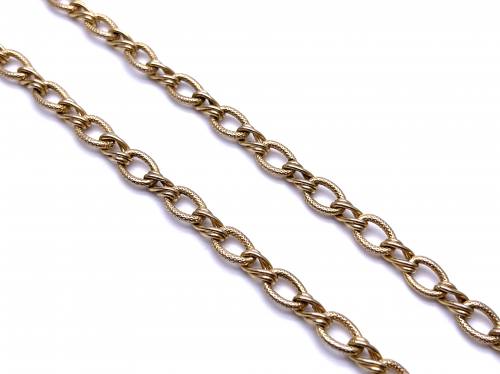 9ct Yellow Gold Fancy Chain Necklet