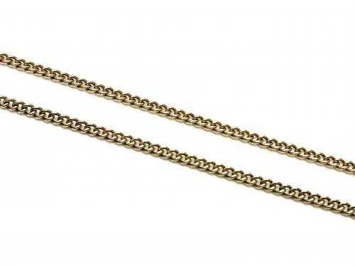 9ct Yellow Gold Curb Chain 20 Inch