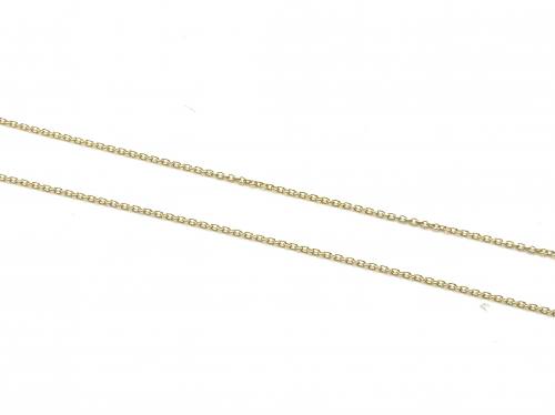 18ct Yellow Gold Rolo Chain 16/17/18 Inch