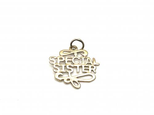 9ct Yellow Gold Special Sister Pendant