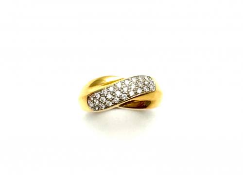 18ct Diamond Pave Ring 0.25ct