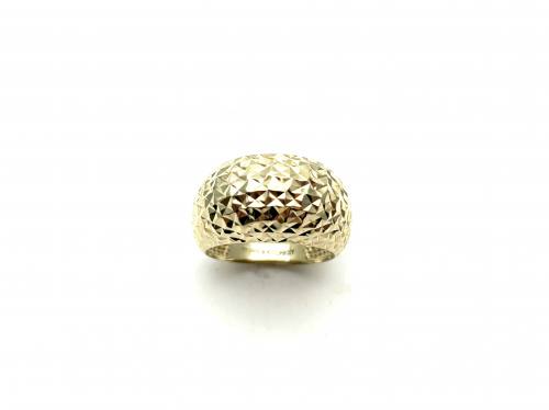 9ct Yellow Gold Domed Ring