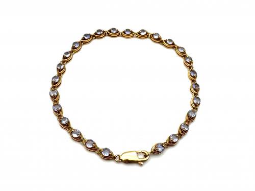 9ct Yellow Gold Tanzanite Bracelet