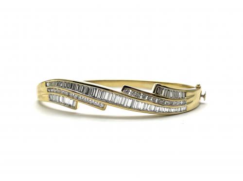 18ct Diamond Bangle Est 2.50ct