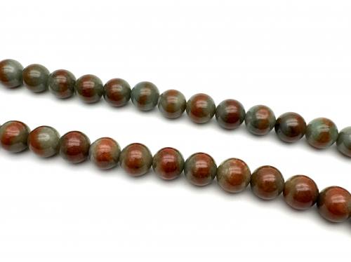 Silver Watermelon Jade & Topaz Bead Set