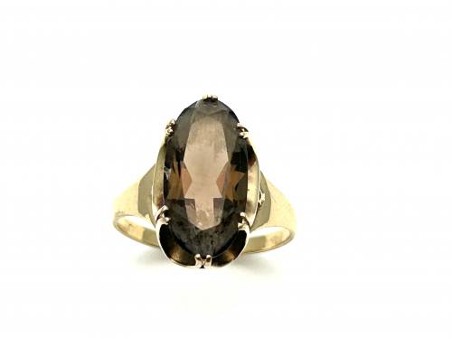 9ct Yellow Gold Smokey Quartz Ring