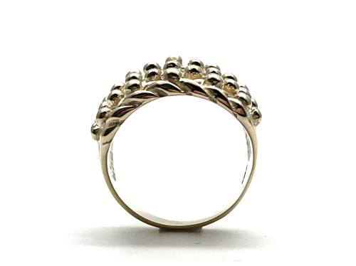 9ct Yellow Gold 5 Row Keeper Ring