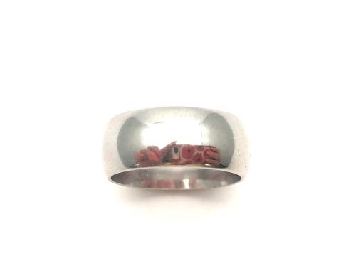 Palladium Plain Wedding Ring 8mm