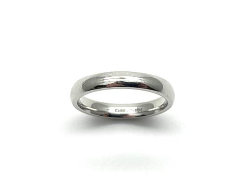 Platinum Plain Wedding Ring 3mm