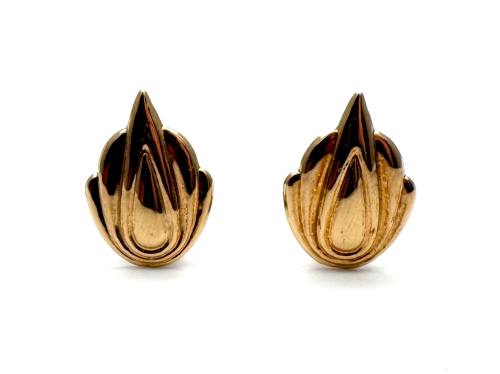 9ct Yellow Gold Fancy Clip On Earrings