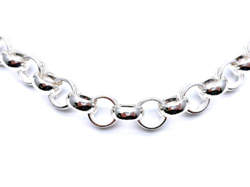 Silver Round Belcher Chain 30 Inch