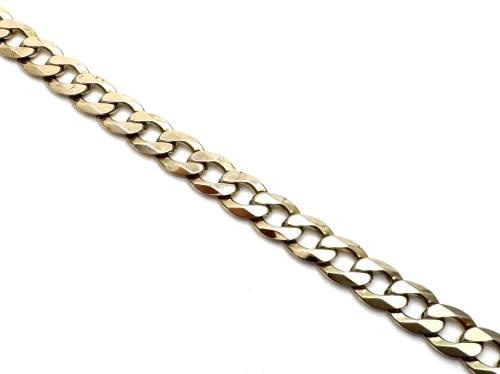 9ct Yellow Gold Flat Curb Bracelet