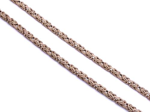 Seondhand 9ct Yellow Gold Byzantine Chain