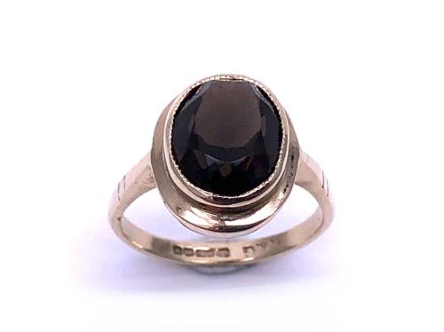 9ct Yellow Gold Smokey Quartz Ring