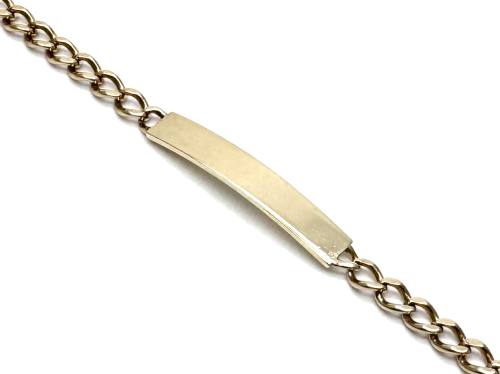 9ct Yellow Gold ID Curb Bracelet