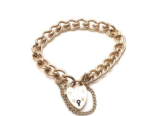 9ct Yellow Gold Fancy Charm Bracelet