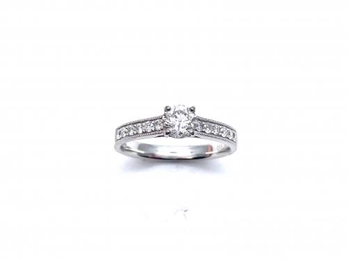 Platinum Diamond Solitaire Ring