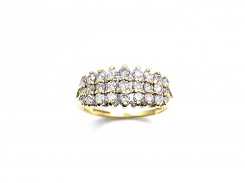18ct Diamond Cluster Ring 0.50ct