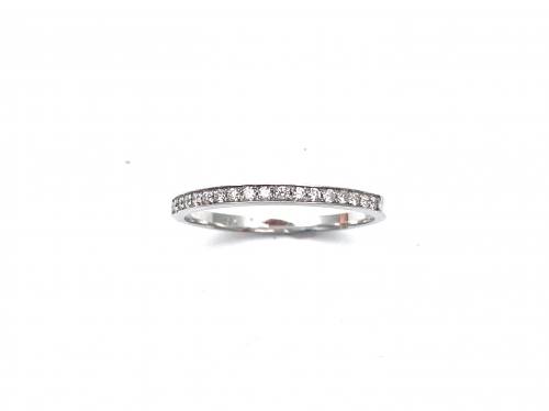 18ct White Gold Diamond Half Eternity Ring