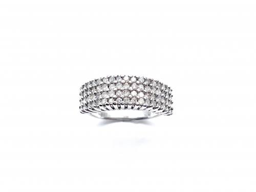 9ct Diamond Pave Ring 0.75ct