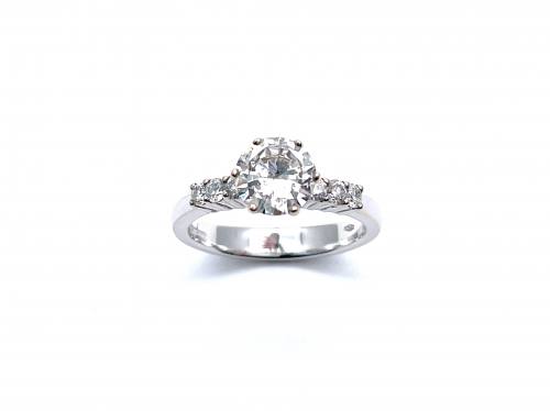 18ct White Gold Diamond Solitaire Ring 1.02ct