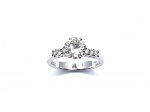 18ct White Gold Diamond Solitaire Ring 1.02ct