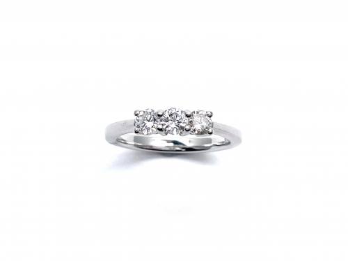 Platinum Diamond 3 Stone Ring