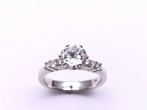 18ct White Gold Diamond Ring 1.27ct
