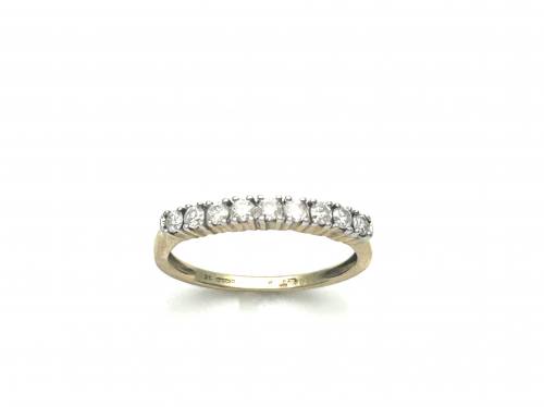 9ct Yellow Gold Diamond Eternity Ring