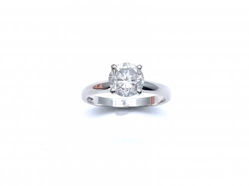 18ct White Gold Diamond Solitaire Ring 1.50ct