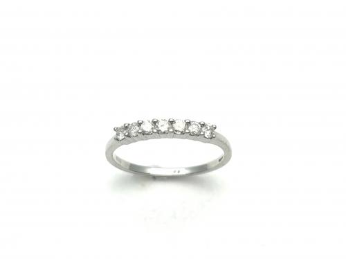 9ct White Gold Diamond Eternity Ring 0.33ct