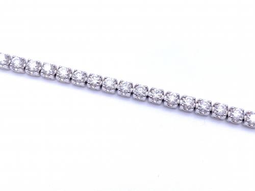 Platinum Diamond Tennis Bracelet 8.00ct 7 1/2 Inch