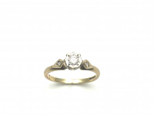 9ct Diamond Solitaire Ring