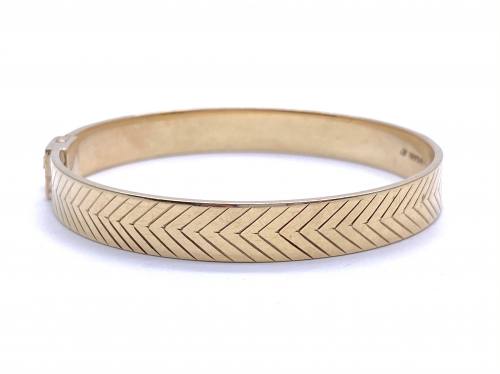 9ct Yellow Gold Solid Bangle