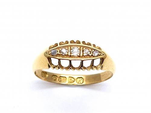 18ct Yellow Gold 5 Stone Diamond Ring
