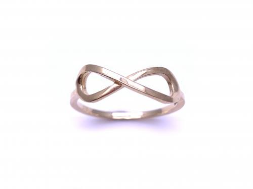 9ct Yellow Gold Infinity Ring