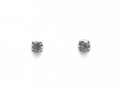 Platinum Diamond Solitaire Stud Earrings 2.04ct
