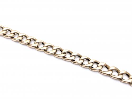 9ct Yellow Gold Curb Bracelet 7 3/4 In