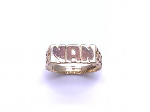 9ct Yellow Gold NAN Ring