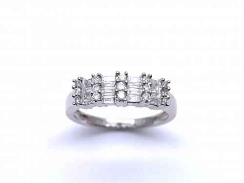 18ct Diamond Eternity Cluster Ring