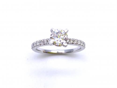 Platinum Diamond Solitaire Ring